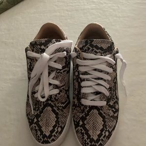 Steve Madden snakeskin sneakers
